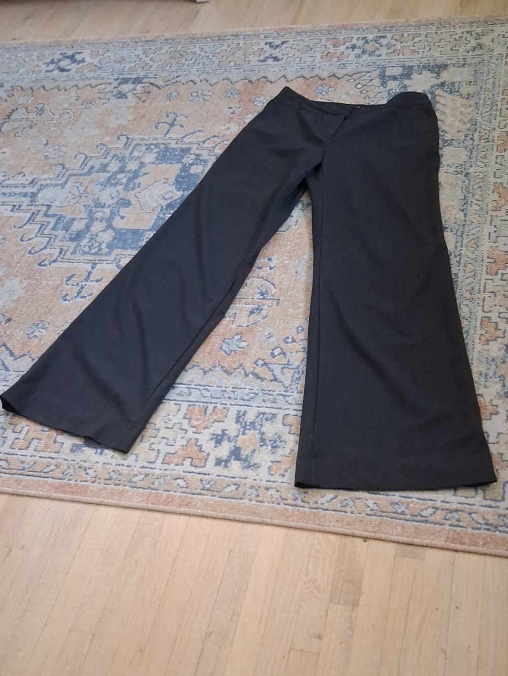 Lafayette 148 New York Black Wide-Leg Dress Pants